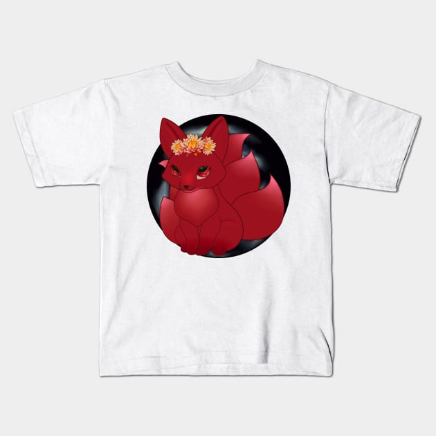 July birthmonth Kitsune Kids T-Shirt by Feisty Designs 